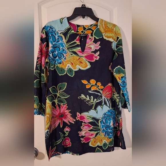 Blue navy kailua kikisol tunic - Picture 1 of 5